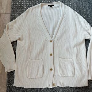 J. Crew Women's Ivory Cardigan Sweater